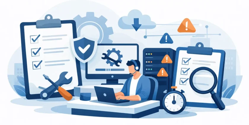 Business IT Support Checklist for Less Downtime